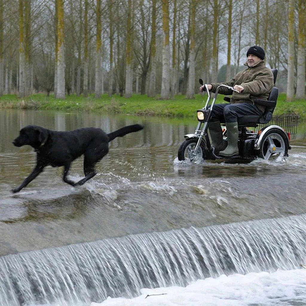 AFIKIM Afiscooter SE - 3 Wheel Scooter Single Seat - Mobility Angel