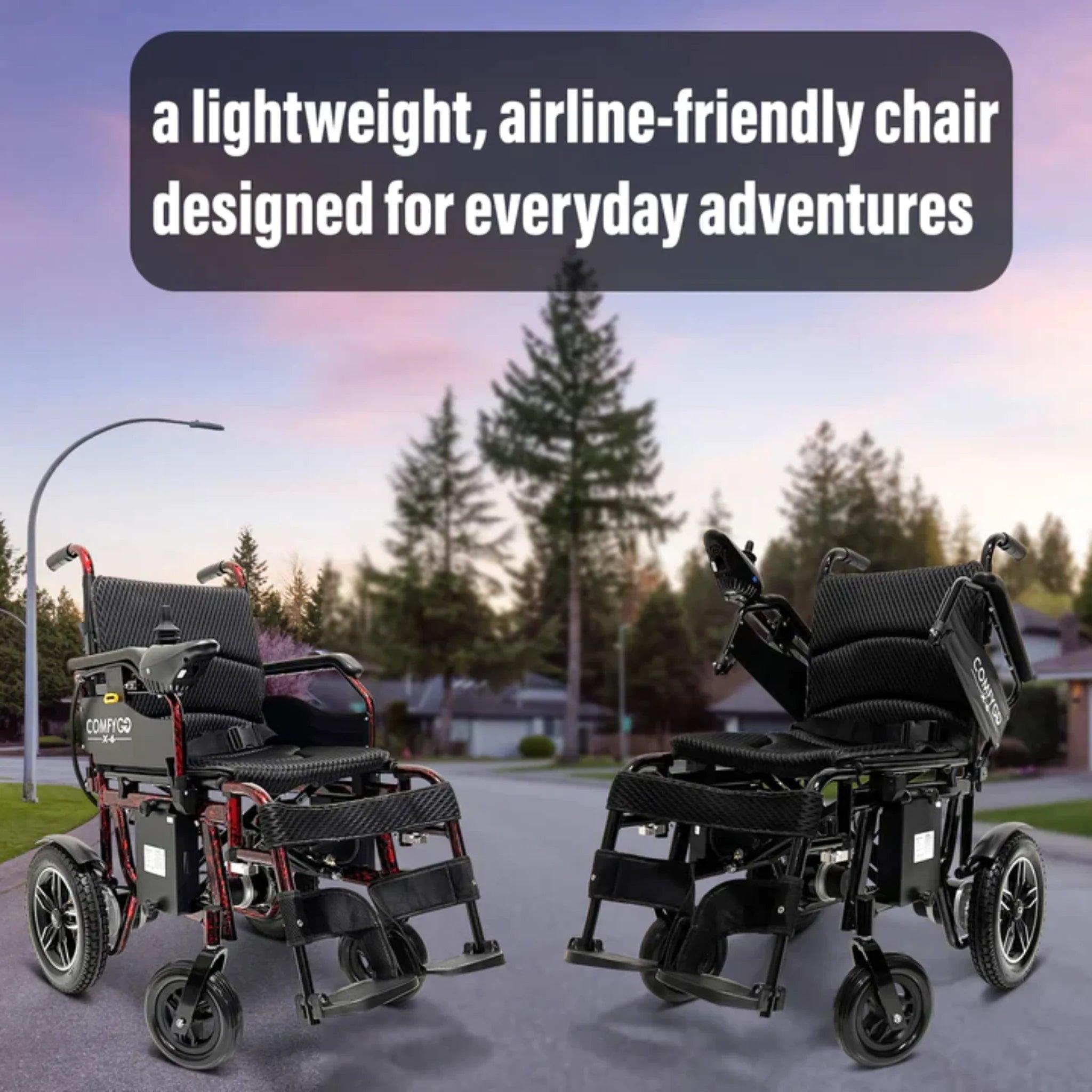 ComfyGO X-6 Lightweight Electric Wheelchair - Mobility Angel