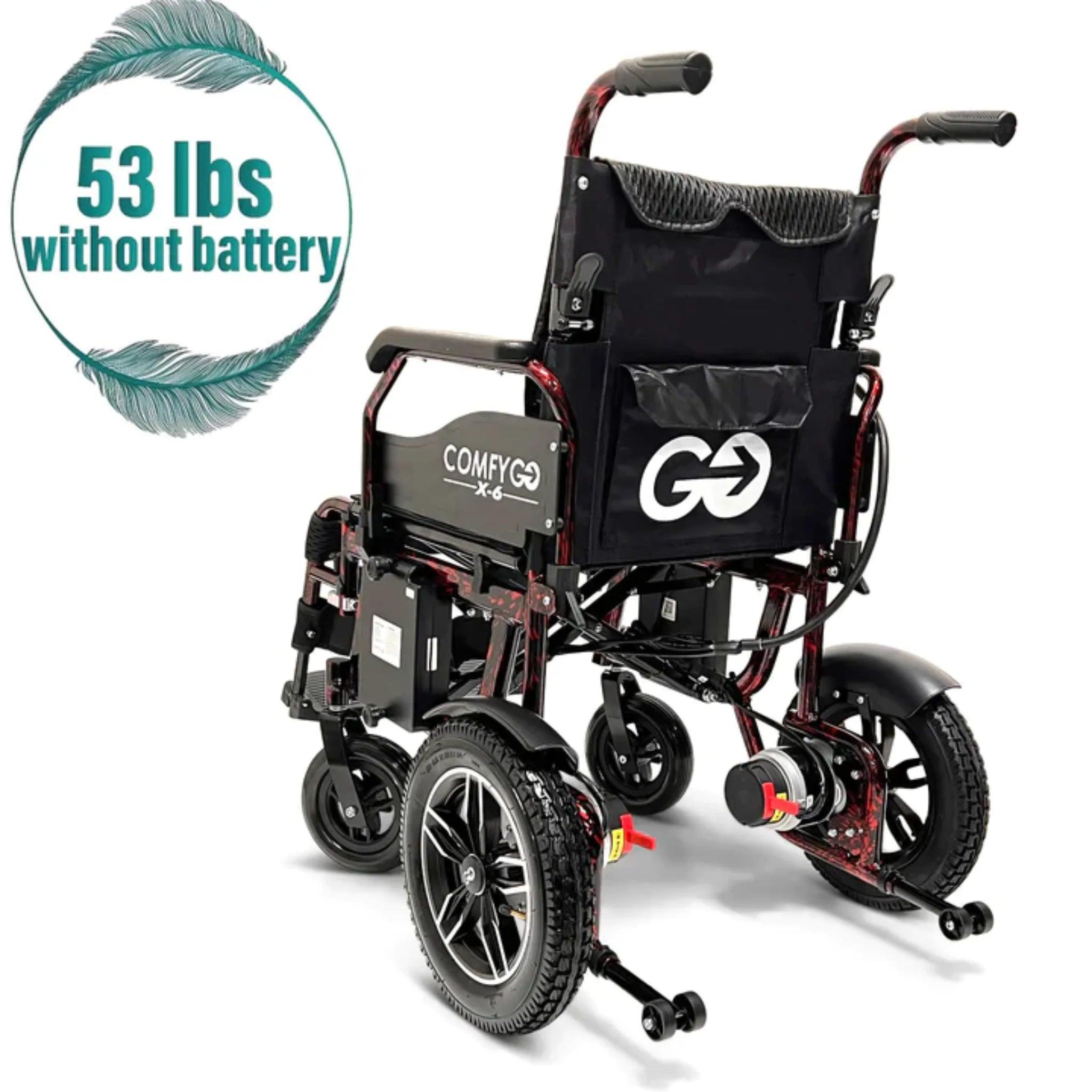ComfyGO X-6 Lightweight Electric Wheelchair - Mobility Angel