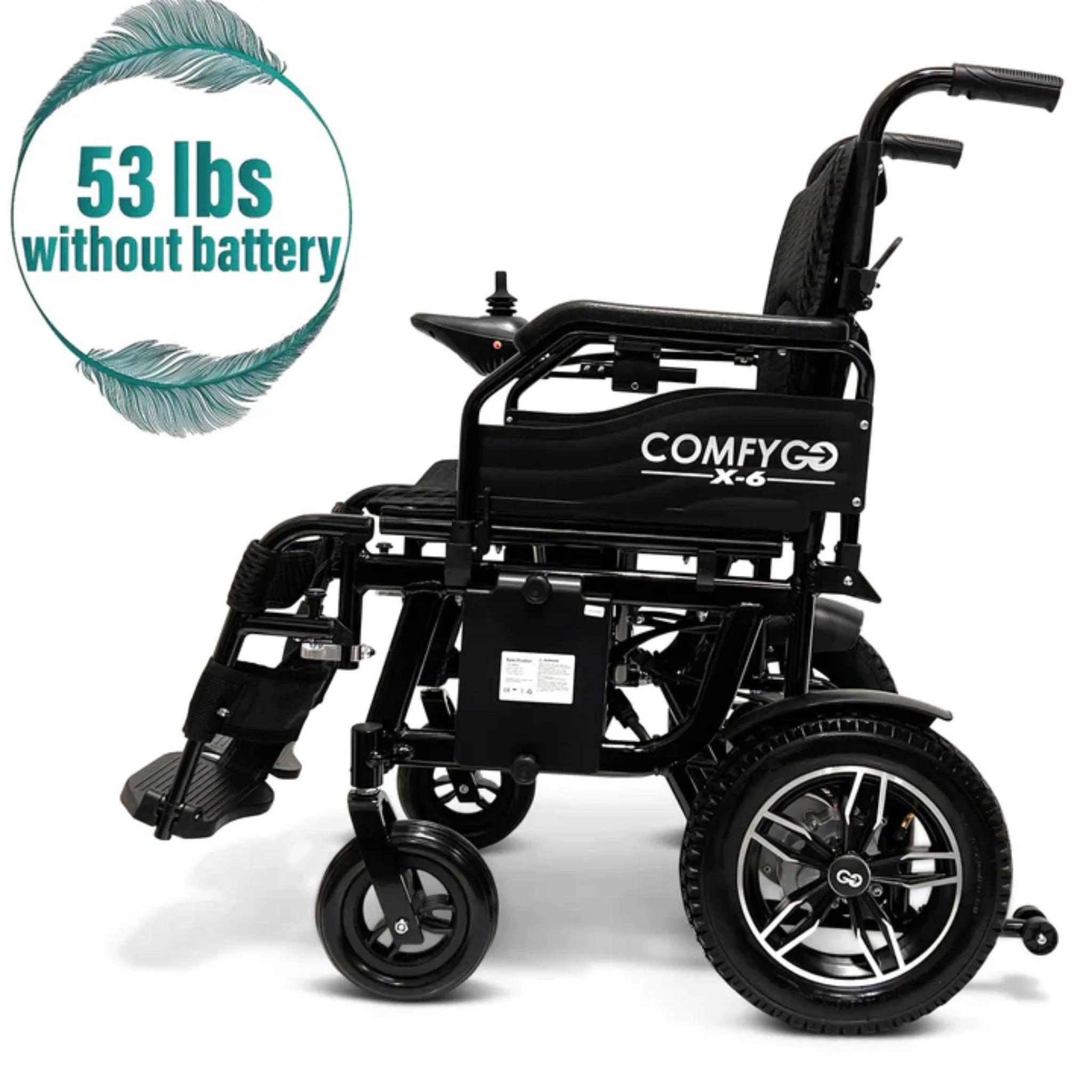 ComfyGO X-6 Lightweight Electric Wheelchair - Mobility Angel