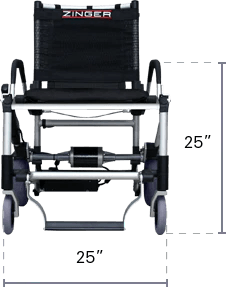 Journey Zinger Folding Power Chair Two-Handed Control - Mobility Angel