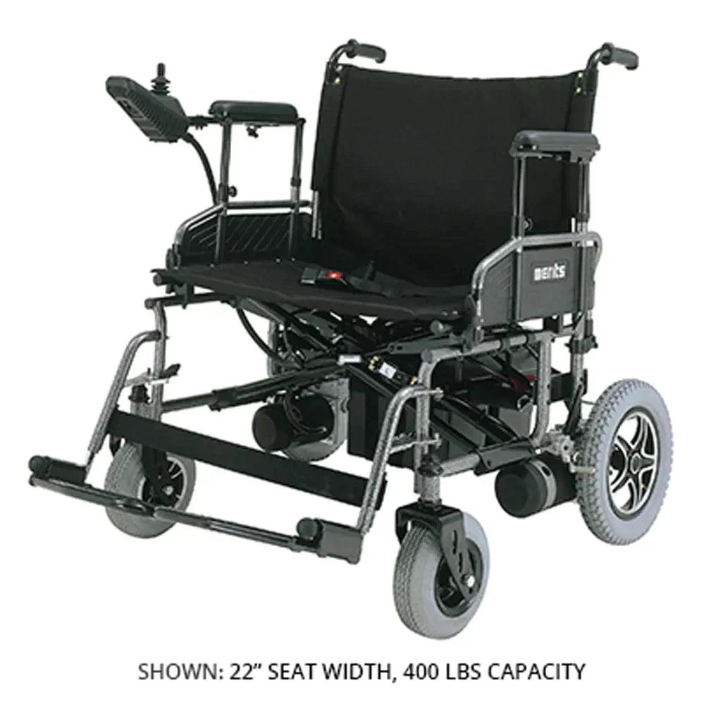 Merits Health Travel-Ease Folding Power Wheelchair - Mobility Angel