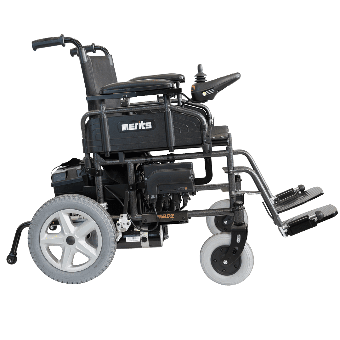 Merits Health Travel-Ease Folding Power Wheelchair - Mobility Angel