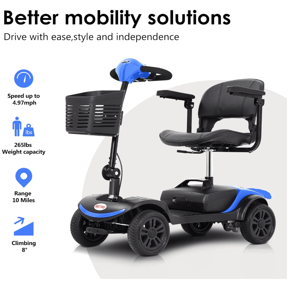 Metro Mobility M1 Lite 4-Wheel Mobility Scooter - Mobility Angel