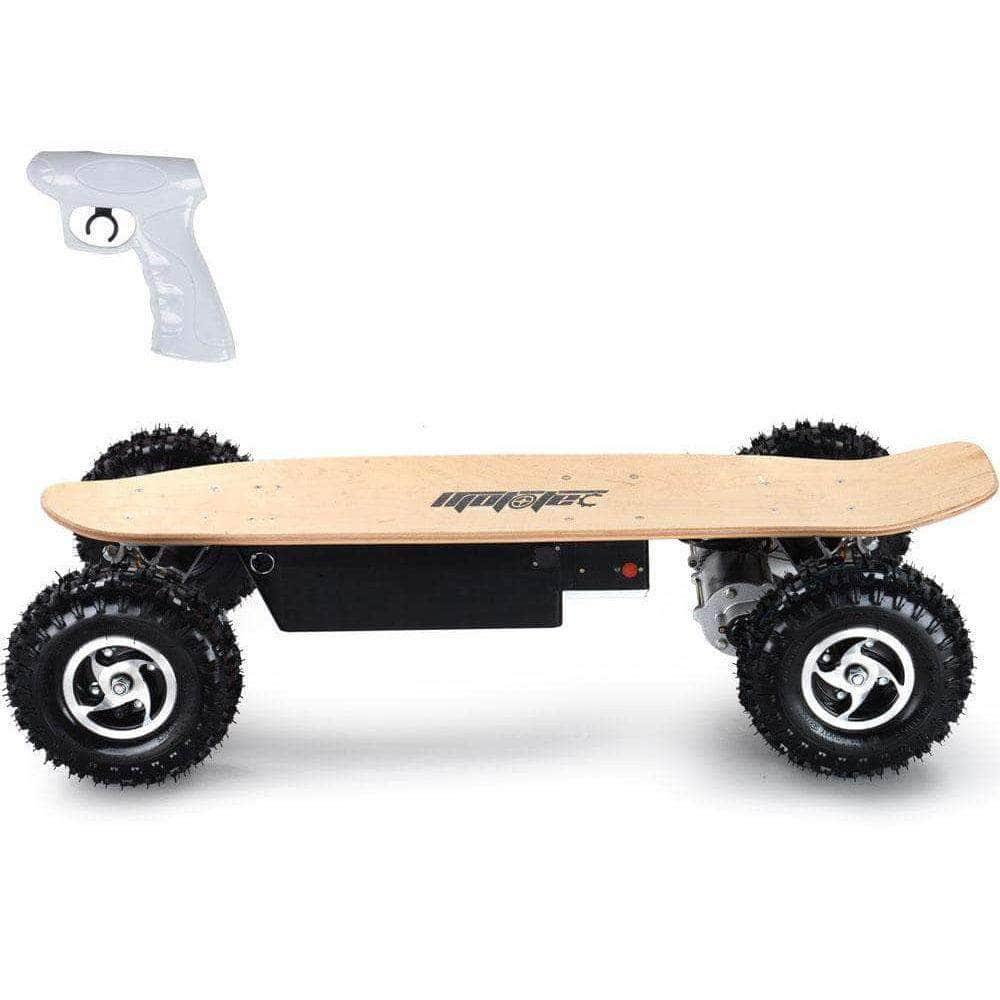 MotoTec 1600w Dirt Electric Skateboard DUAL MOTOR, 36V, 14Ah, wireless controller, 12-ply maple deck - Mobility Angel