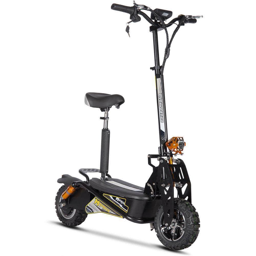 MotoTec Ares 48v 1600w Electric Scooter Black - Mobility Angel