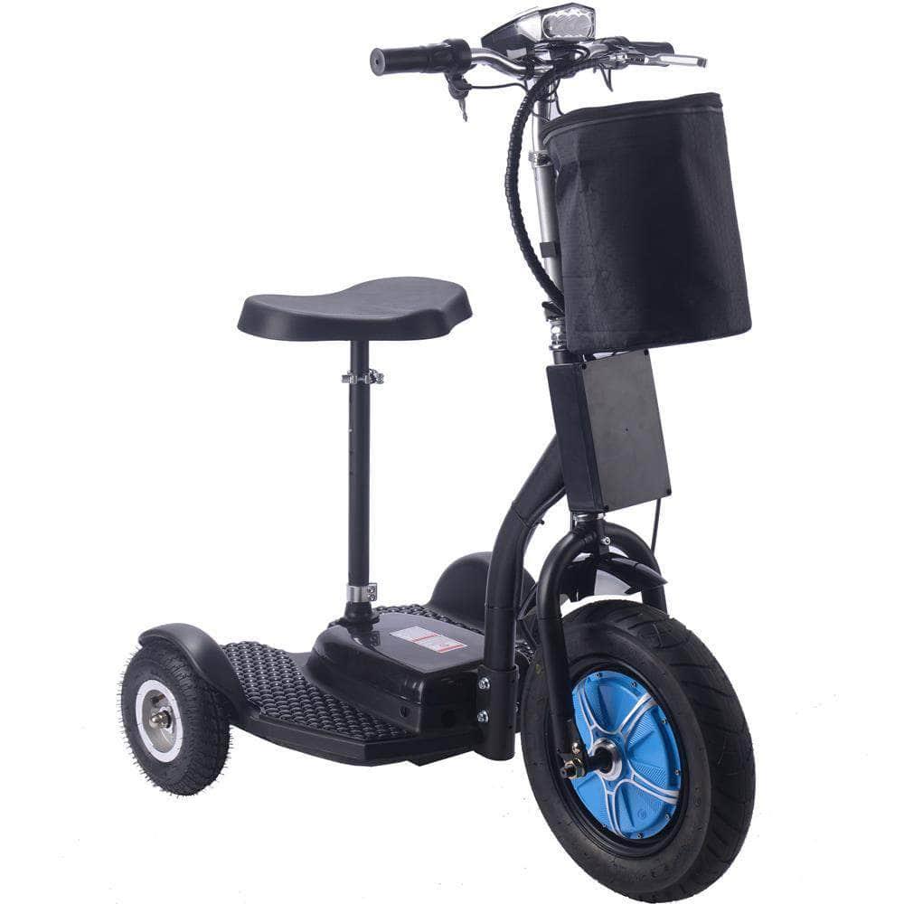 MotoTec Electric Trike 48v 750w Lithium, 3-wheel scooter, brushless hub motor, basket - Mobility Angel