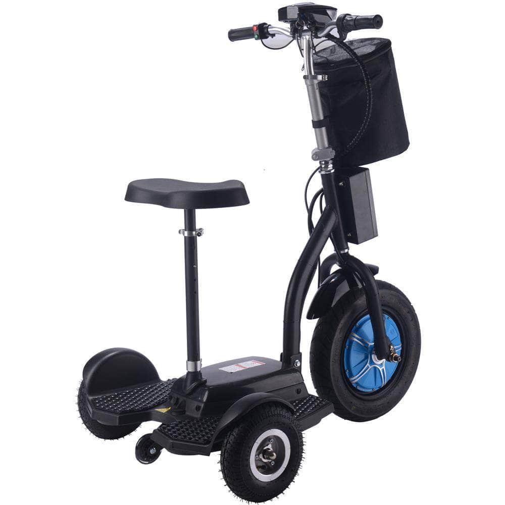 MotoTec Electric Trike 48v 750w Lithium, 3-wheel scooter, brushless hub motor, basket - Mobility Angel