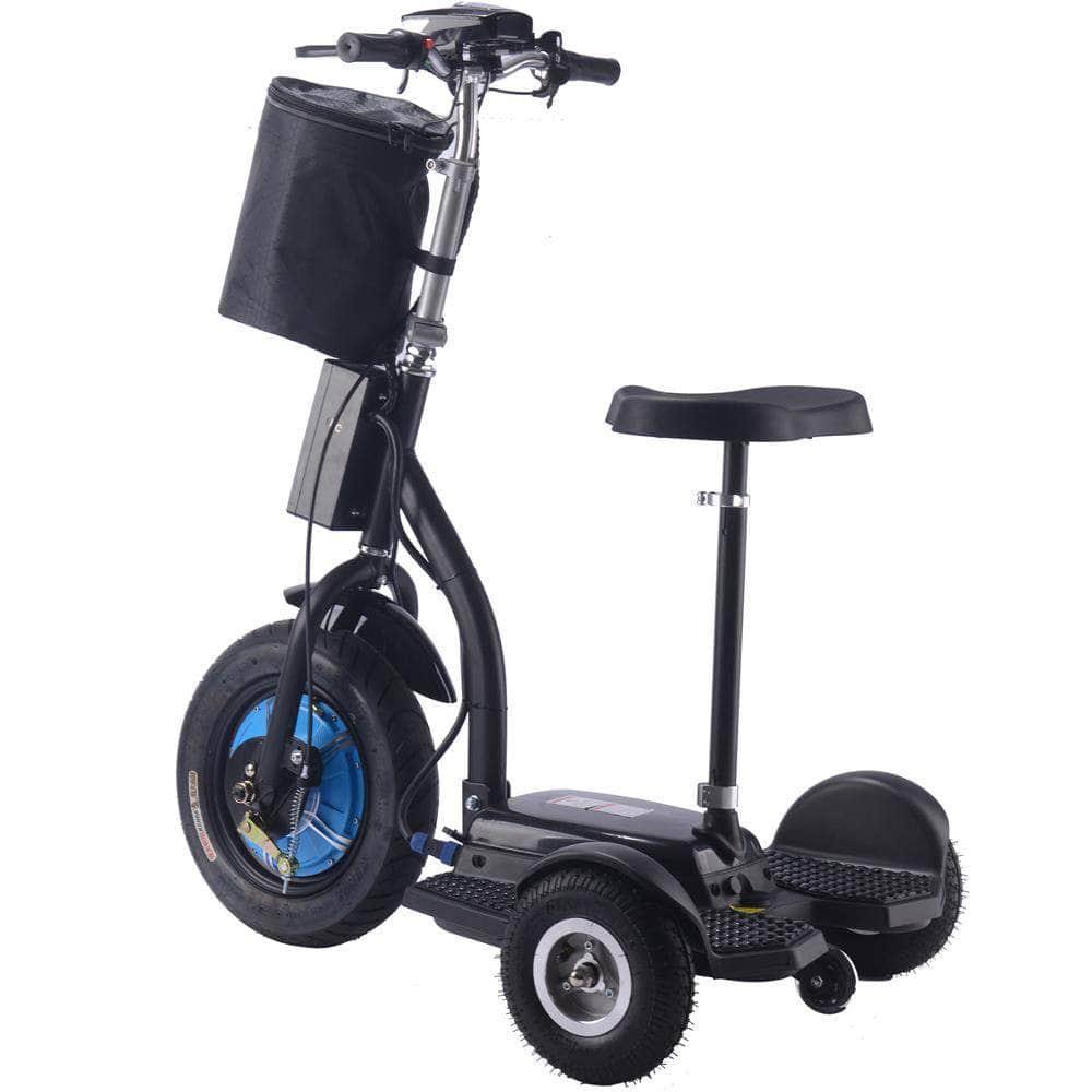 MotoTec Electric Trike 48v 750w Lithium, 3-wheel scooter, brushless hub motor, basket - Mobility Angel