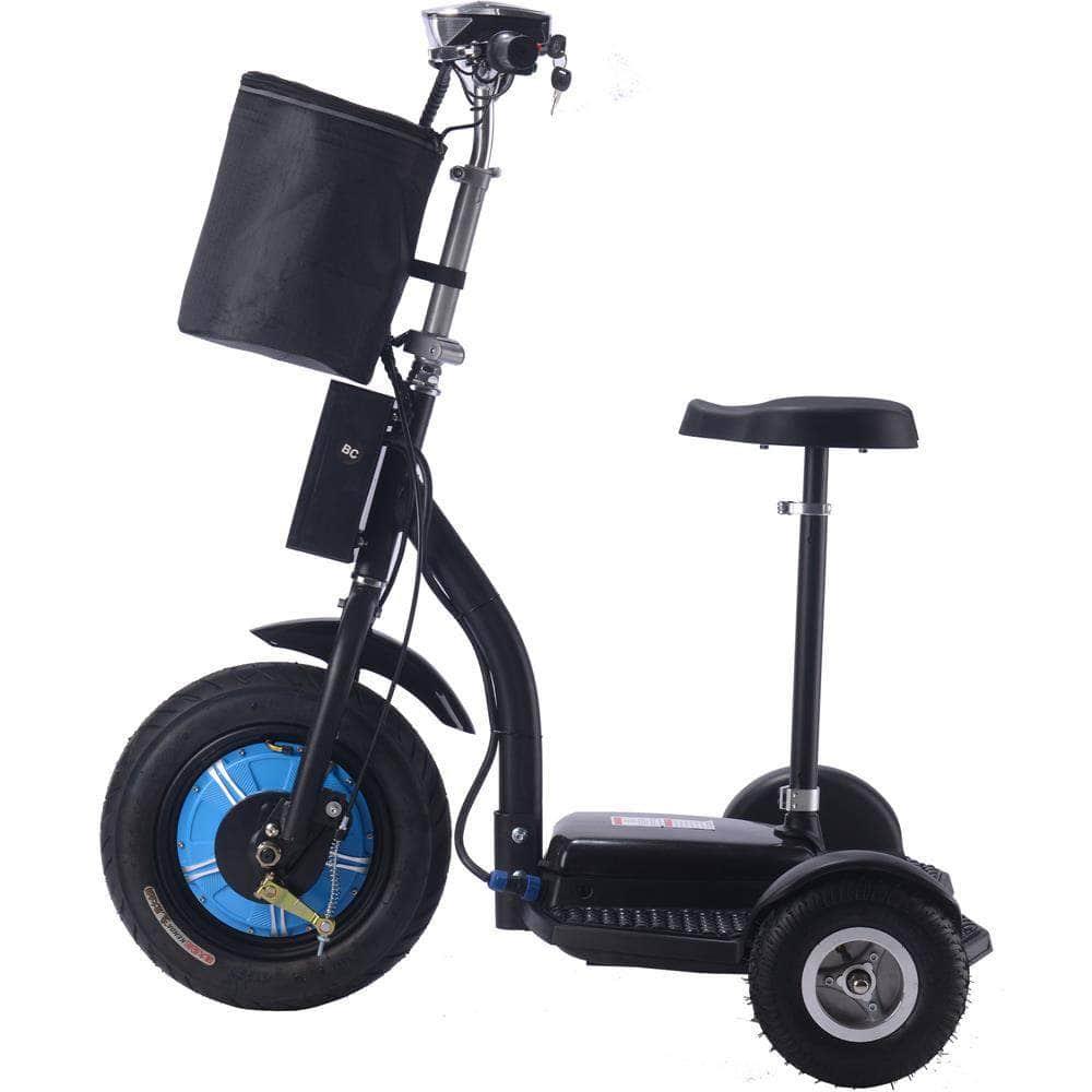 MotoTec Electric Trike 48v 750w Lithium, 3-wheel scooter, brushless hub motor, basket - Mobility Angel