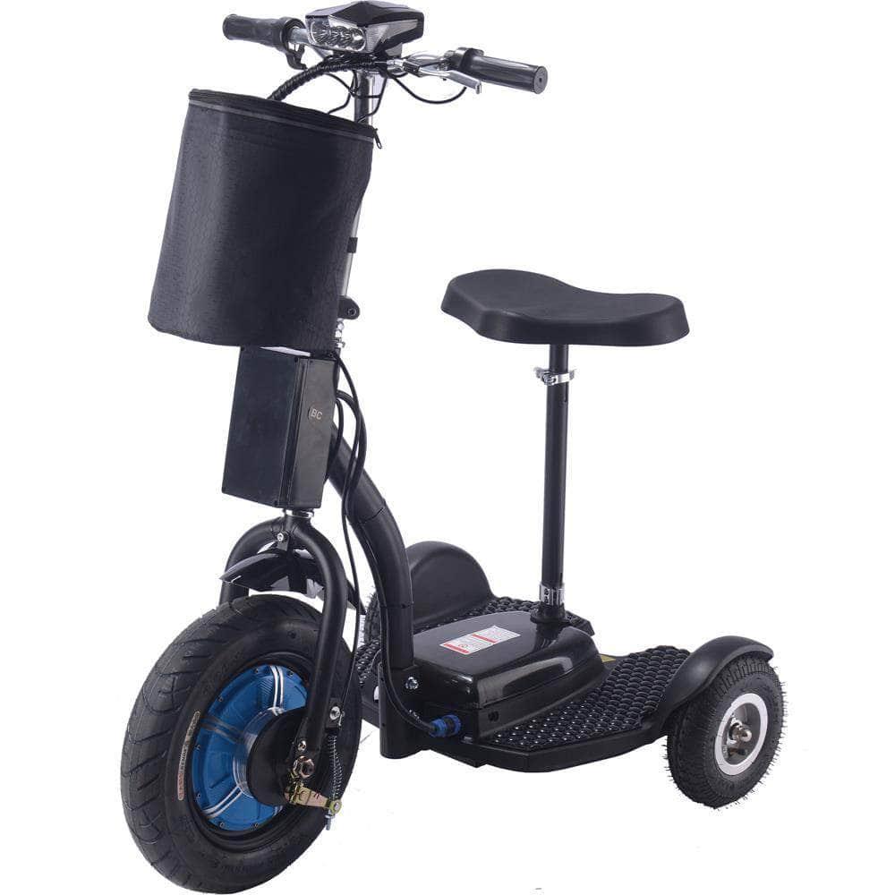 MotoTec Electric Trike 48v 750w Lithium, 3-wheel scooter, brushless hub motor, basket - Mobility Angel