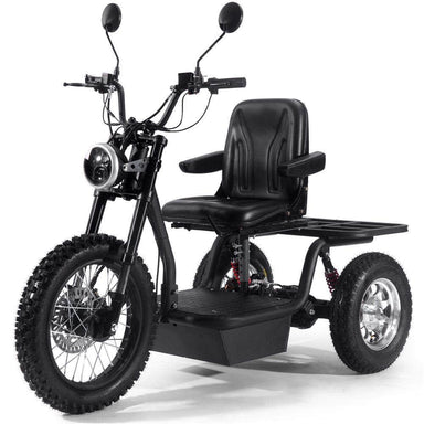 MotoTec Electric Trike 60v 1800w Black - Mobility Angel