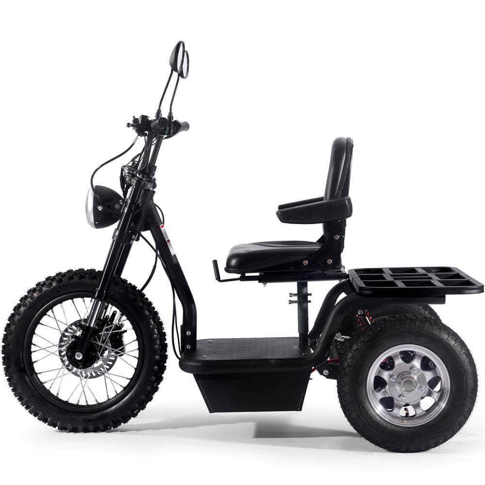 MotoTec Electric Trike 60v 1800w Black - Mobility Angel