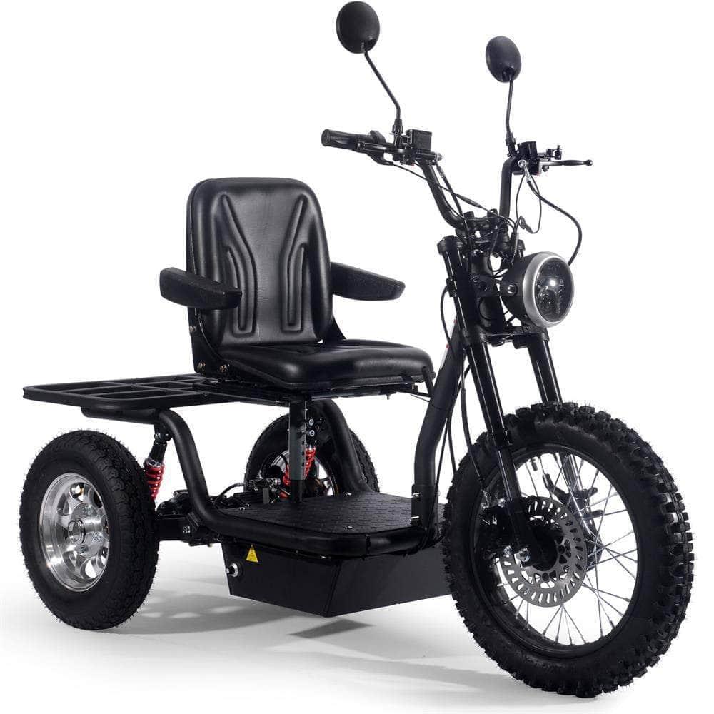 MotoTec Electric Trike 60v 1800w Black - Mobility Angel