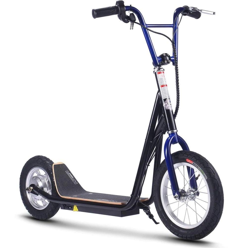 MotoTec Groove 350W 36V 10AH Big Wheel Lithium Electric Scooter - Black - Mobility Angel