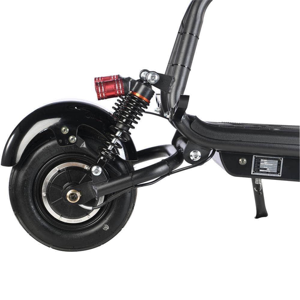 MotoTec Mini Fat Tire 48V 500w Electric Scooter - 10.4Ah, 2-Seater, headlight - Mobility Angel