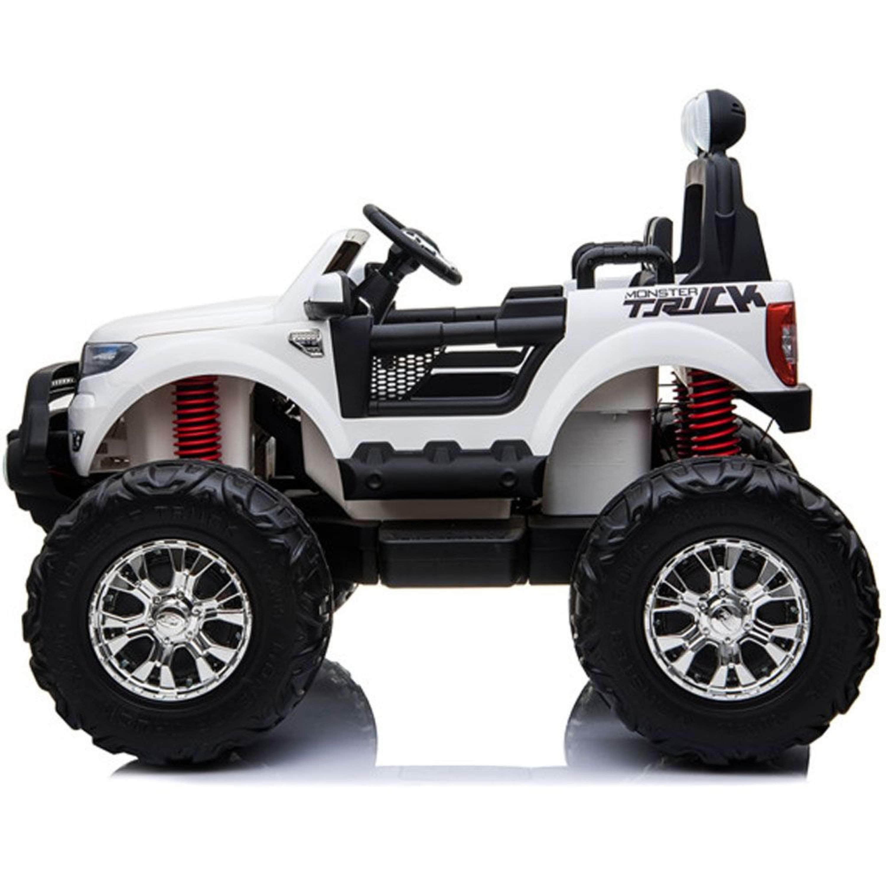 MotoTec Monster Truck 4x4 12v White (2.4ghz) - Mobility Angel