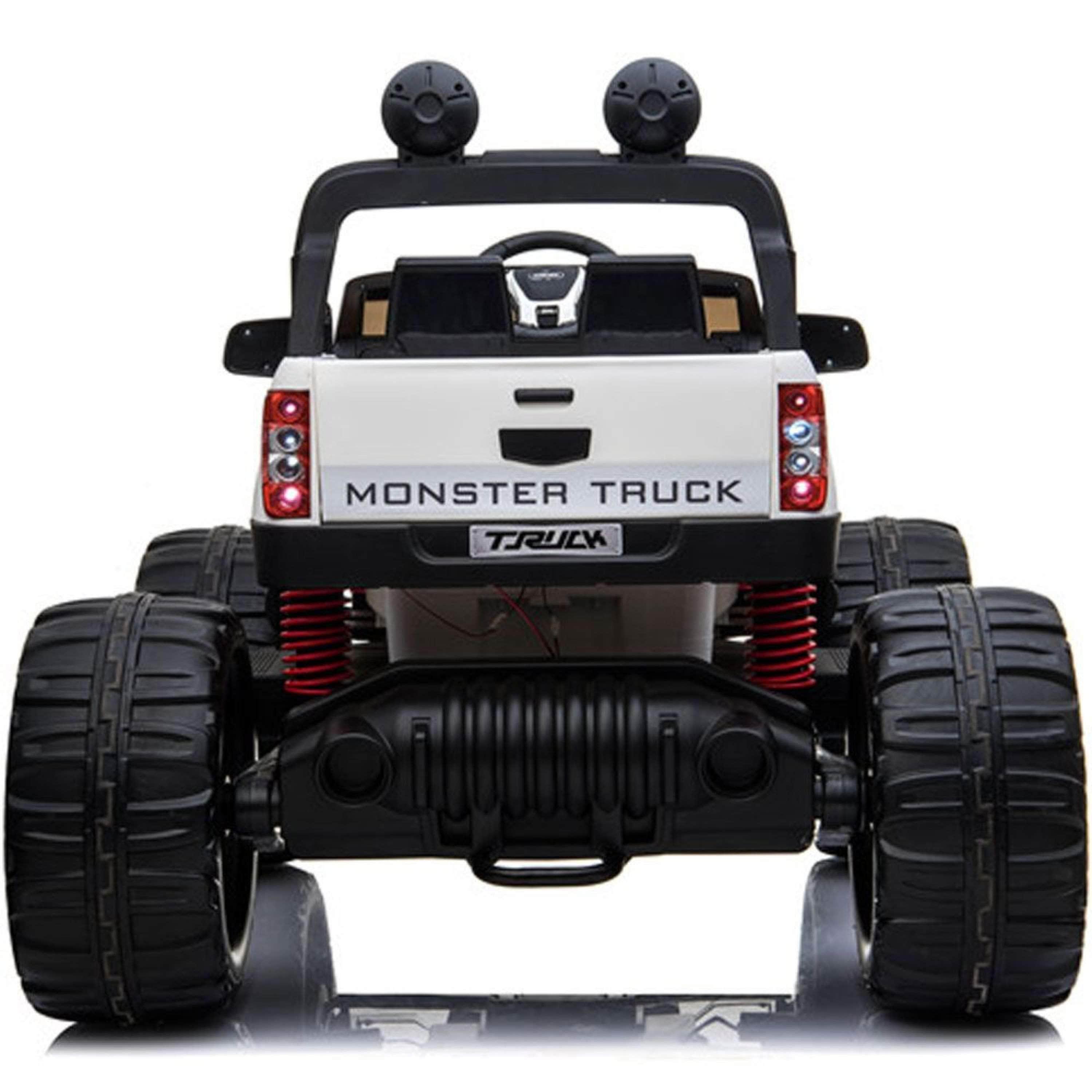 MotoTec Monster Truck 4x4 12v White (2.4ghz) - Mobility Angel