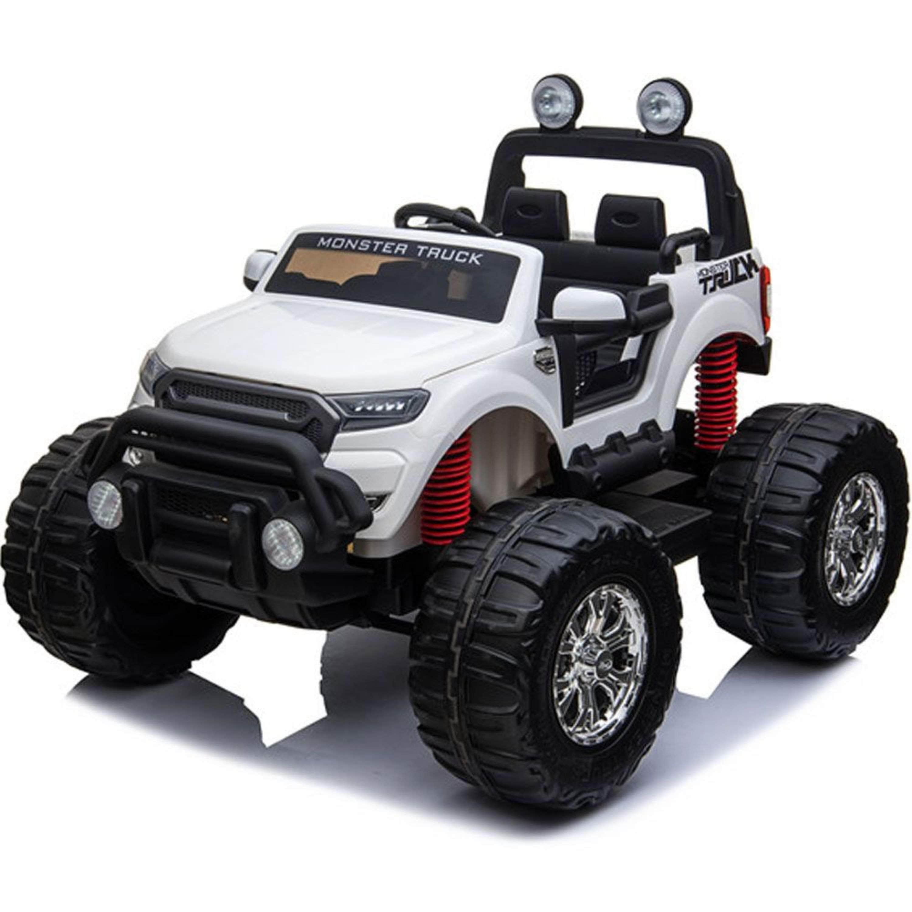 MotoTec Monster Truck 4x4 12v White (2.4ghz) - Mobility Angel