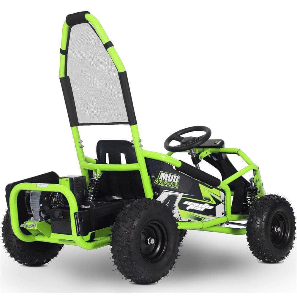 MotoTec Mud Monster Kids Electric 48v 1000w Go Kart Full Suspension - Mobility Angel