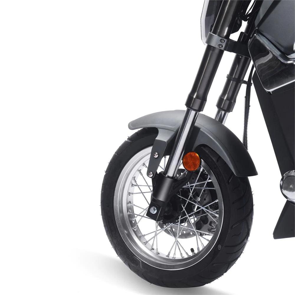 MotoTec Typhoon 72v 30ah 3000w Lithium Electric Scooter Gray - Mobility Angel