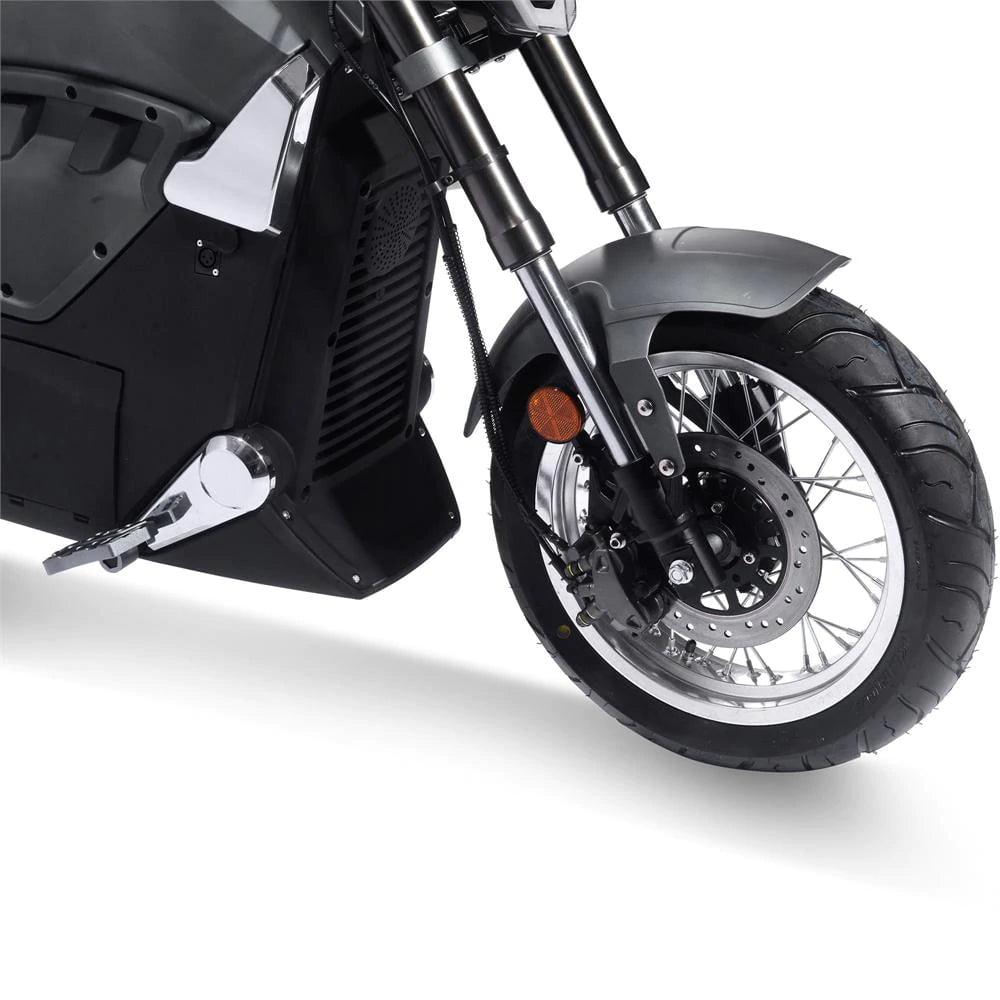 MotoTec Typhoon 72v 30ah 3000w Lithium Electric Scooter Gray - Mobility Angel
