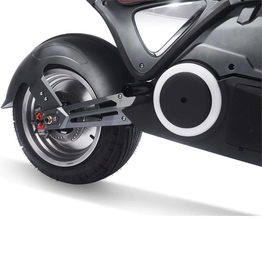 MotoTec Typhoon 72v 30ah 3000w Lithium Electric Scooter Gray - Mobility Angel