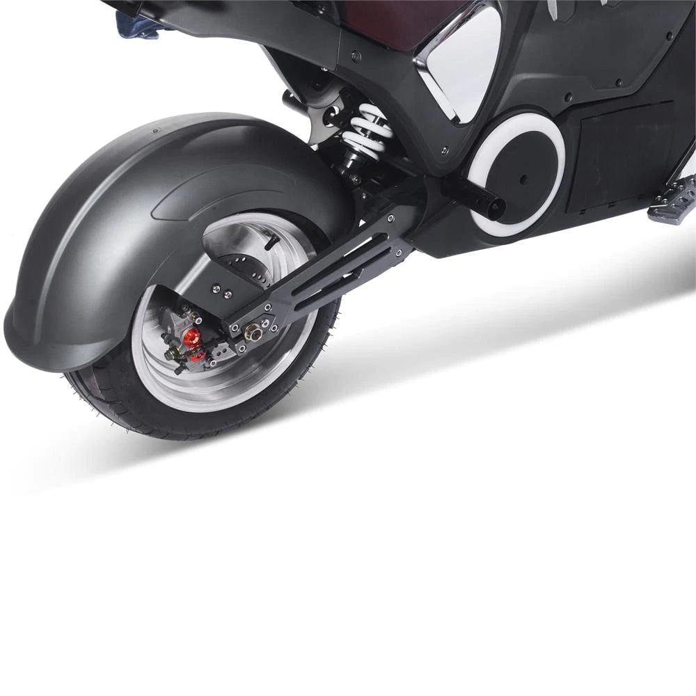 MotoTec Typhoon 72v 30ah 3000w Lithium Electric Scooter Gray - Mobility Angel