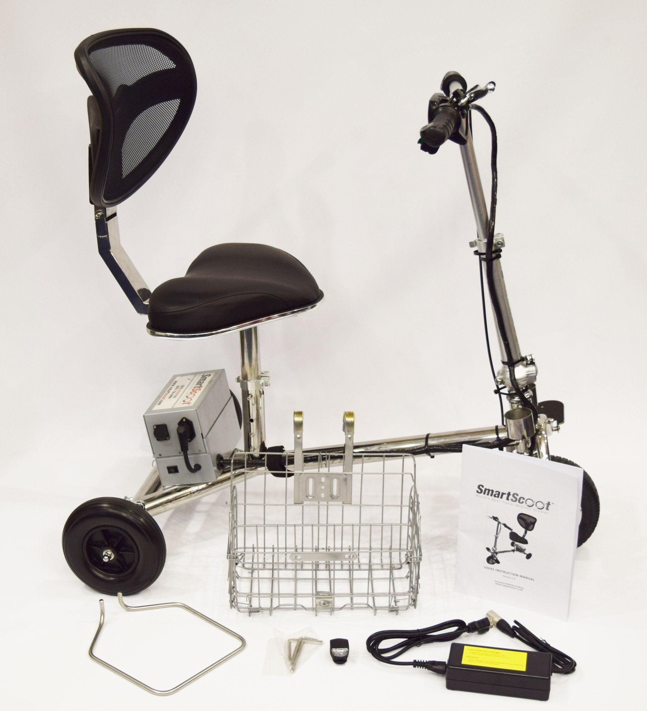 SmartScoot Foldable Travel 3-Wheel Mobility Scooter S1500 - Mobility Angel