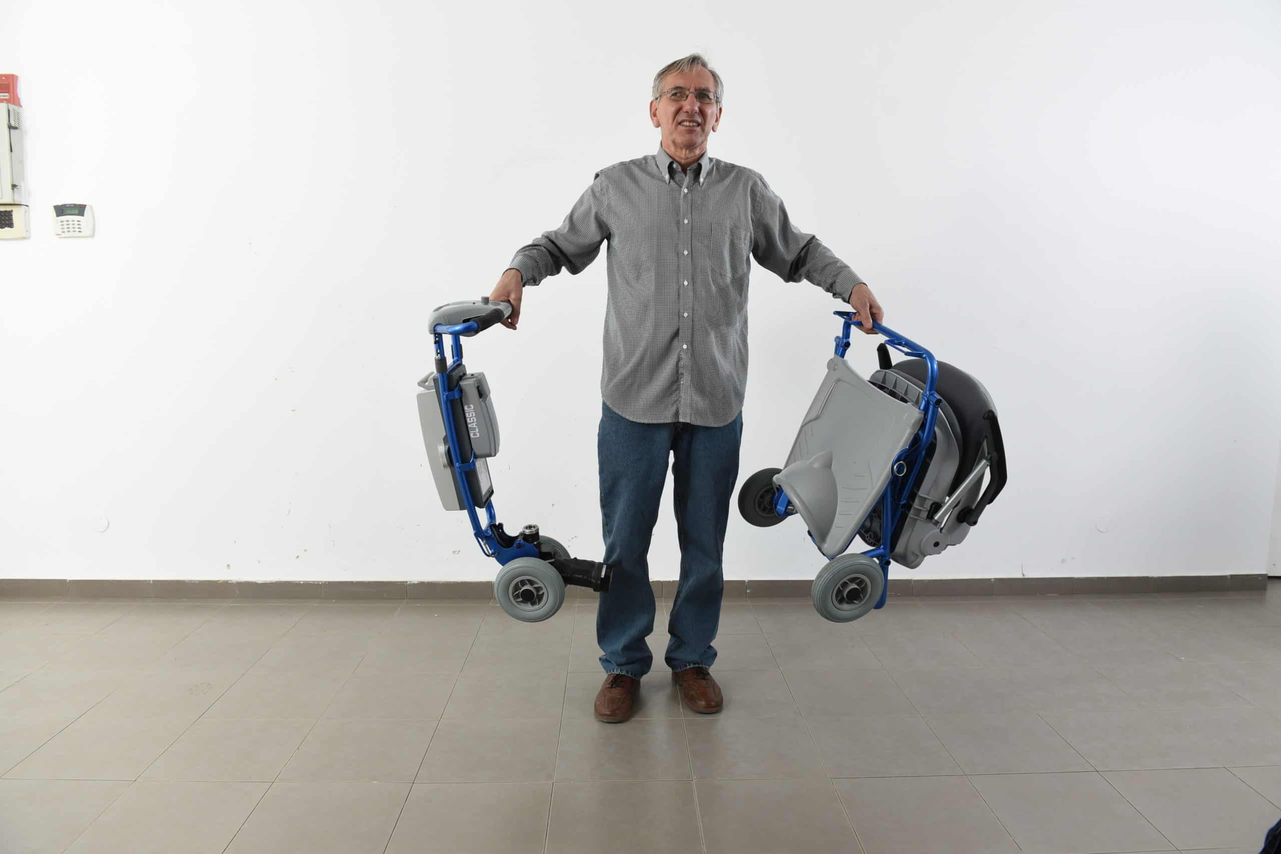 Tzora 41 Lbs. Feather Easy Travel Mobility Scooter - Mobility Angel