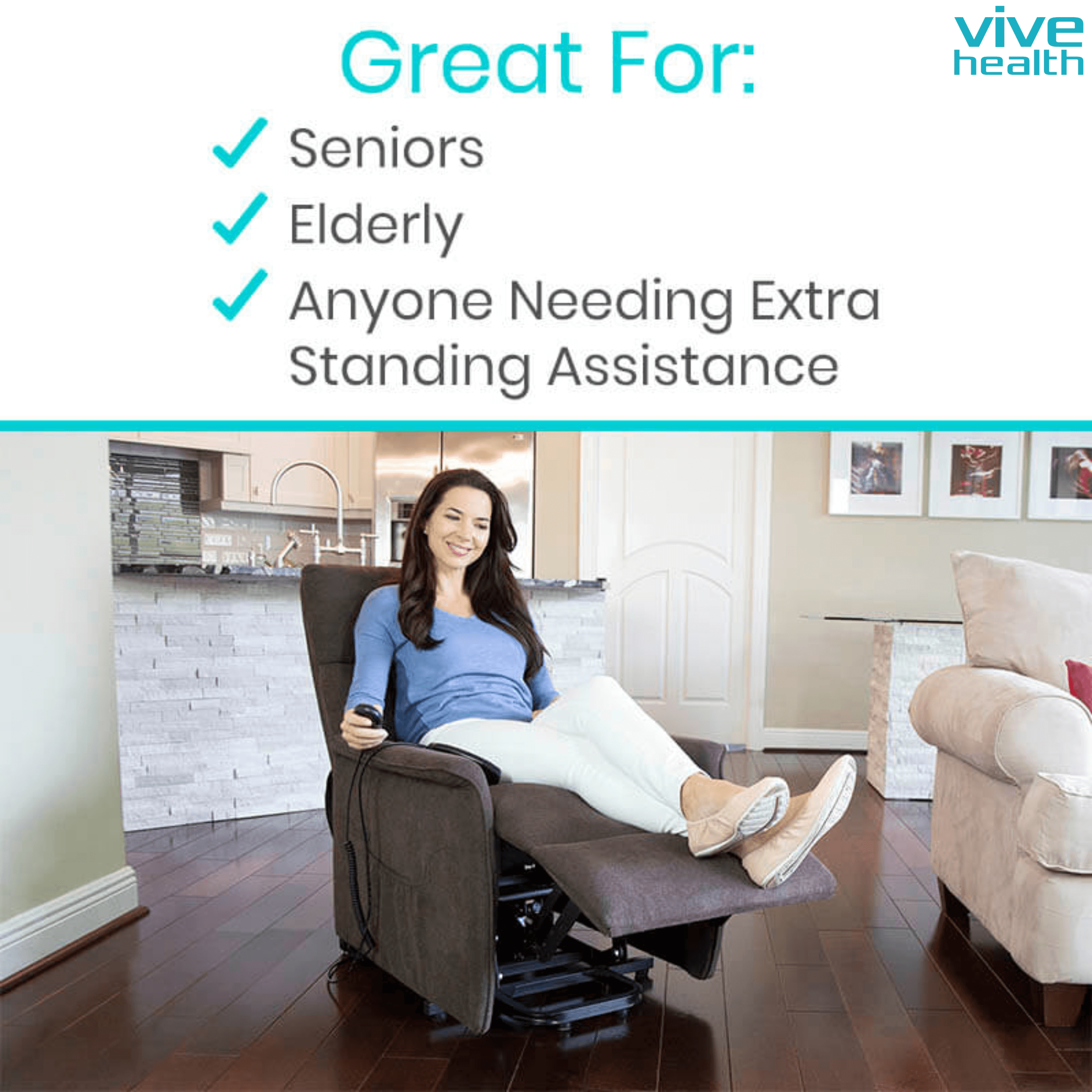 Vive Health Lift Chair with Massager - Mobility Angel