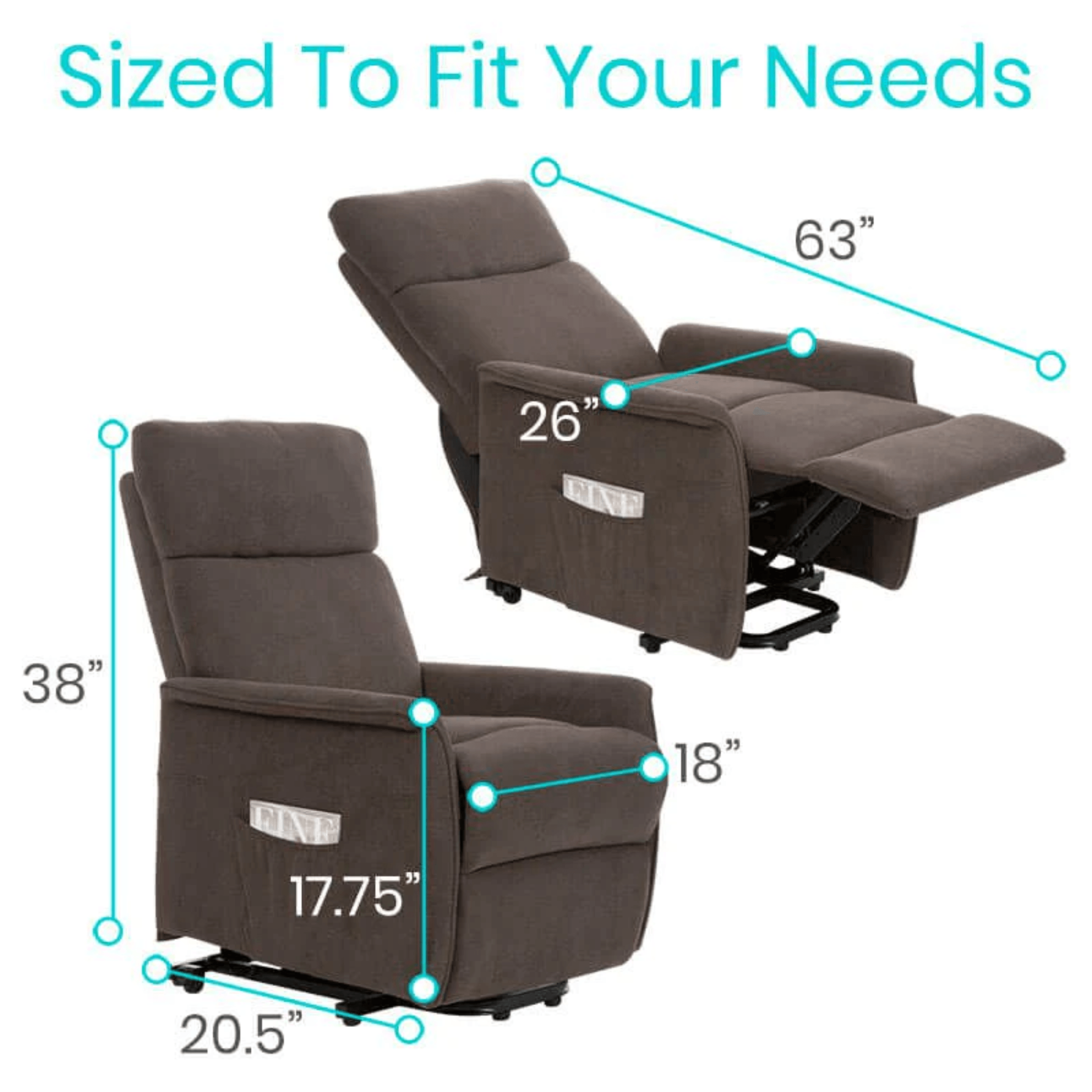 Vive Health Lift Chair with Massager - Mobility Angel