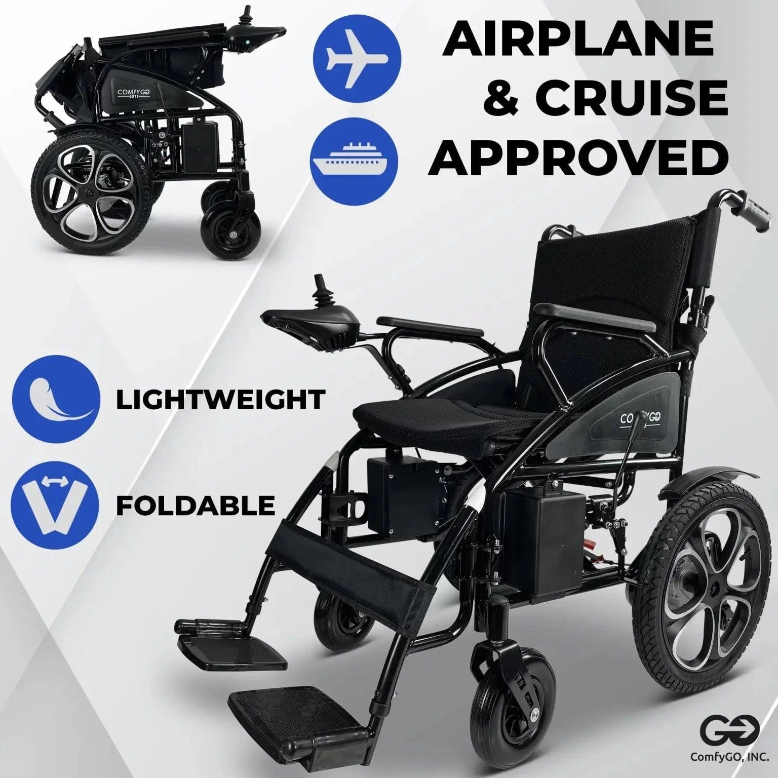 ComfyGO 6011 Folding Electric Wheelchair ComfyGo