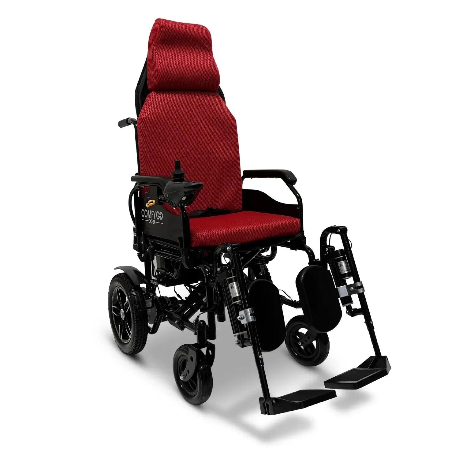 ComfyGo X-9 Remote Controlled Electric Wheelchair with Automatic Recline ComfyGo