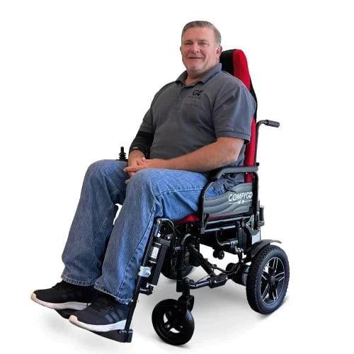 ComfyGo X-9 Remote Controlled Electric Wheelchair with Automatic Recline ComfyGo