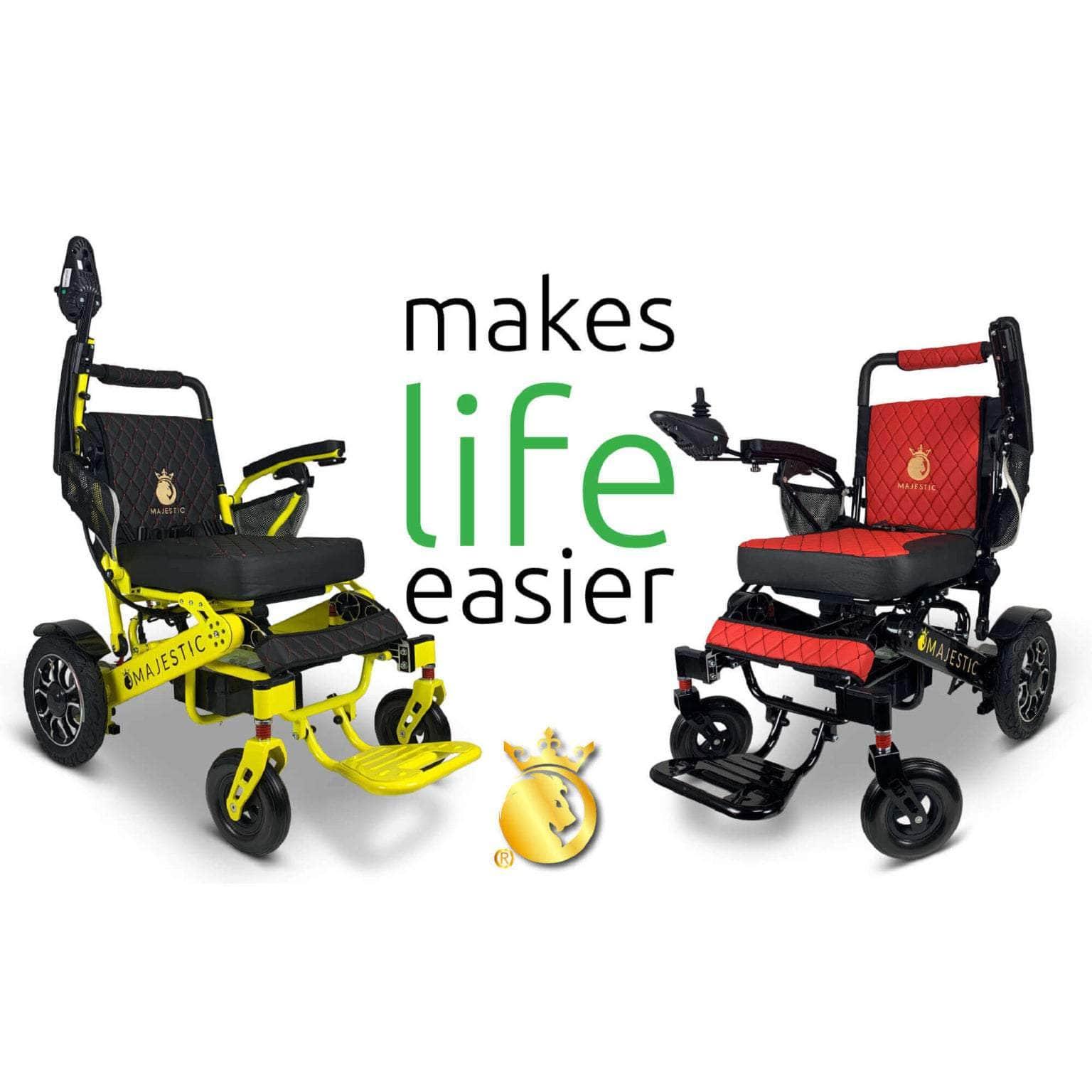 MAJESTIC IQ-7000 Auto Folding Remote Controlled Electric Wheelchair ComfyGo