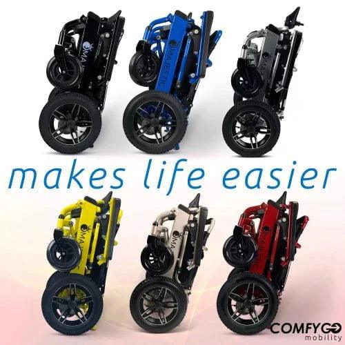 MAJESTIC IQ-8000 Remote Controlled Lightweight Electric Wheelchair ComfyGo