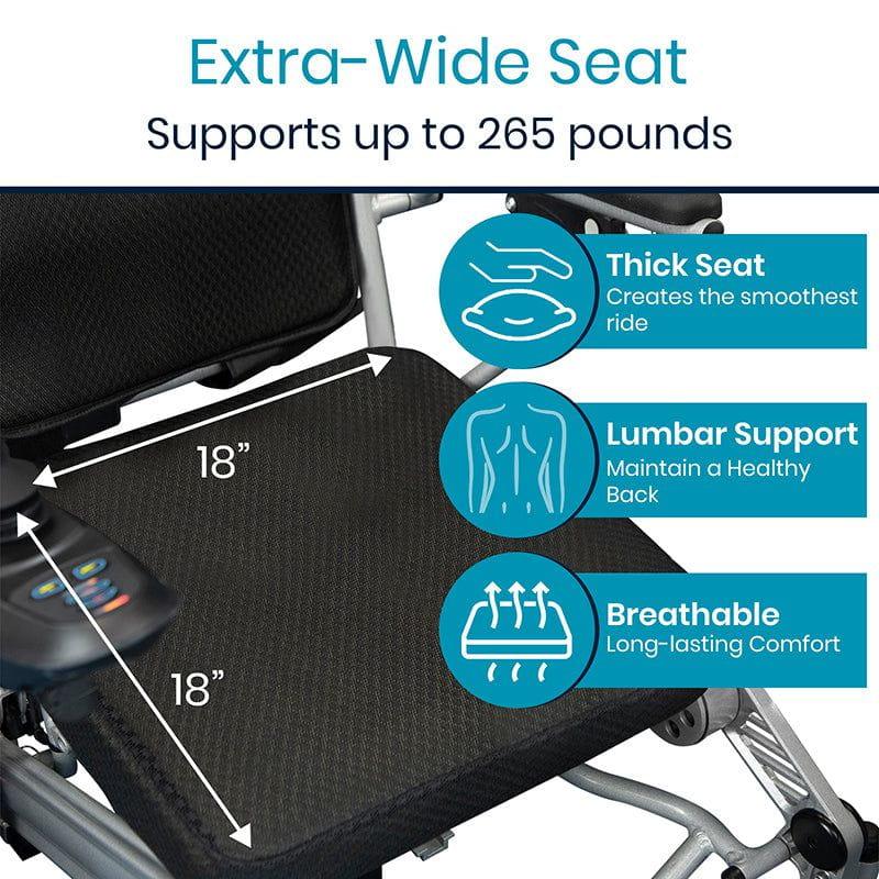 Power Wheelchair - Foldable Long Range Transport Aid Vive Mobility