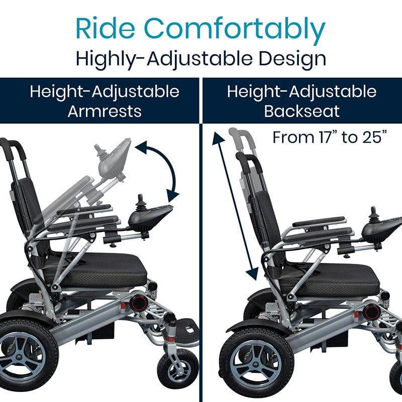Power Wheelchair - Foldable Long Range Transport Aid Vive Mobility