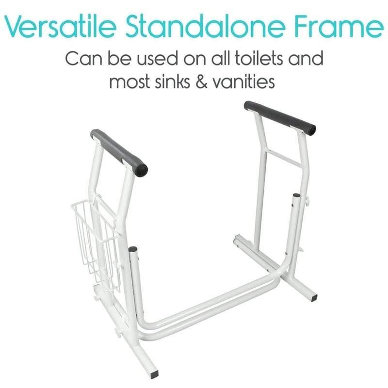 Stand Alone Toilet Rail - Lightweight & Portable Vive