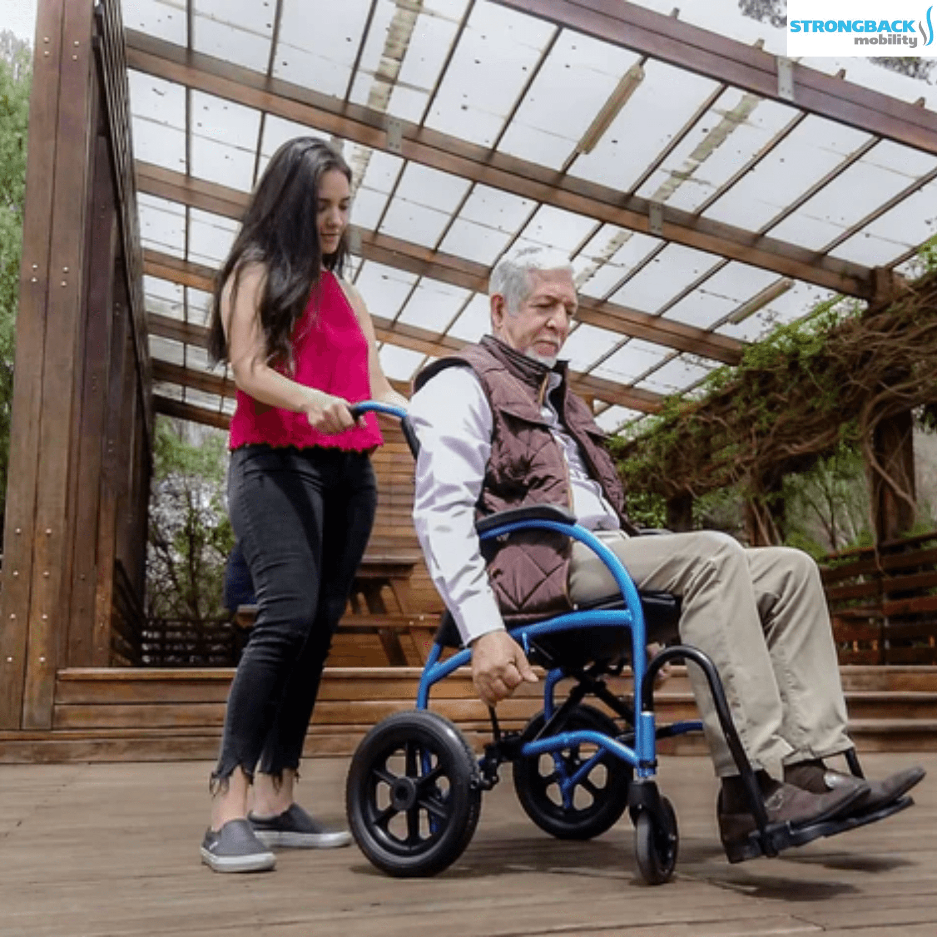 STRONGBACK 12 Transport Wheelchair Comfortable and Versatile Strongback