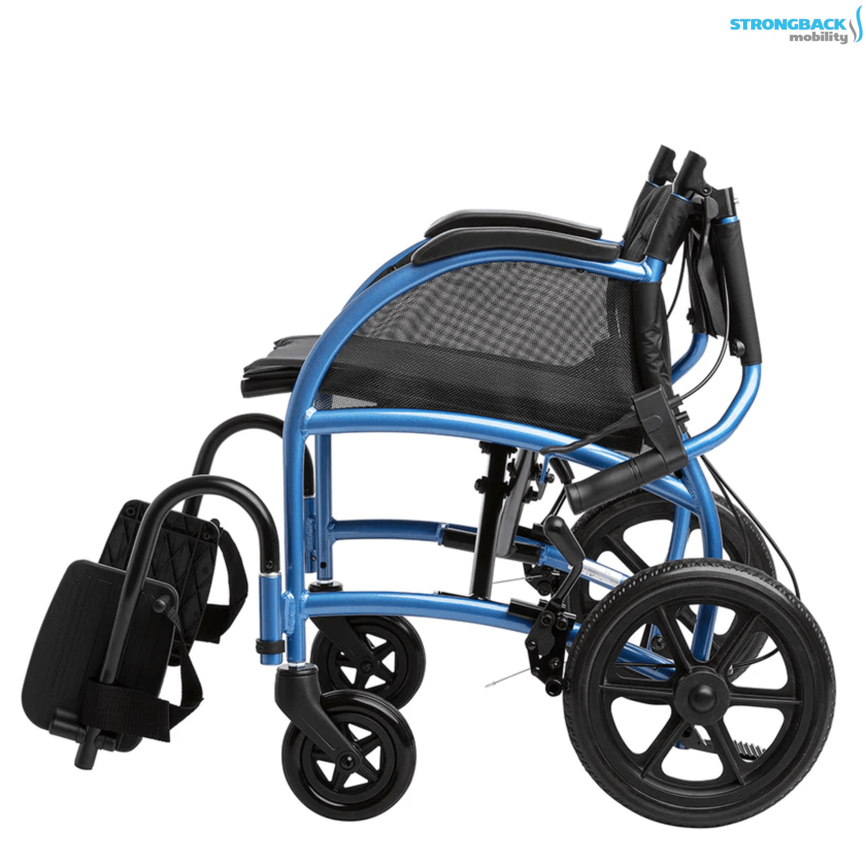 STRONGBACK 12S+AB Transport Wheelchair Comfortable and Stylish Strongback