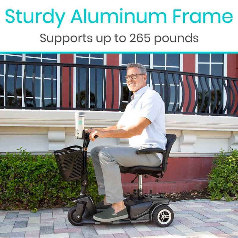 VIVE 3 Wheel Mobility Scooter - Electric Long Range Powered Wheelchair Vive Mobility