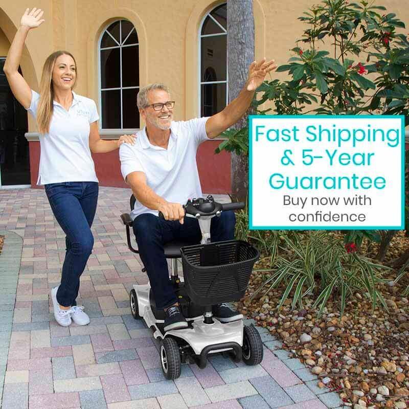 4 Wheel Mobility Scooter - Electric Powered with Seat for Seniors Vive Mobility