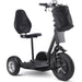 MotoTec Electric Trike 48v 1000w Lithium Black, 3-wheel scooter, brushless hub motor, removable seat with backrest, basket - Mobility Angel