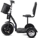 MotoTec Electric Trike 48v 1000w Lithium Black, 3-wheel scooter, brushless hub motor, removable seat with backrest, basket - Mobility Angel