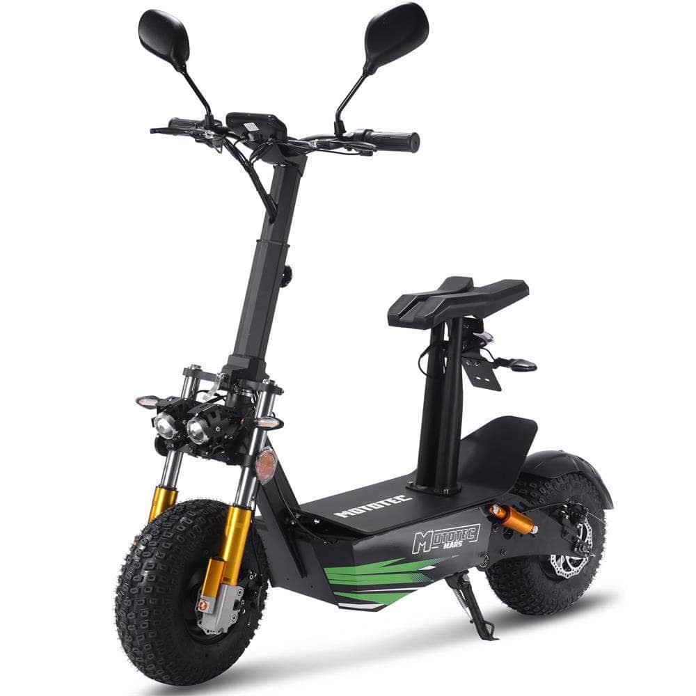 MotoTec Mars 60v 3500w Electric Scooter Black - Mobility Angel