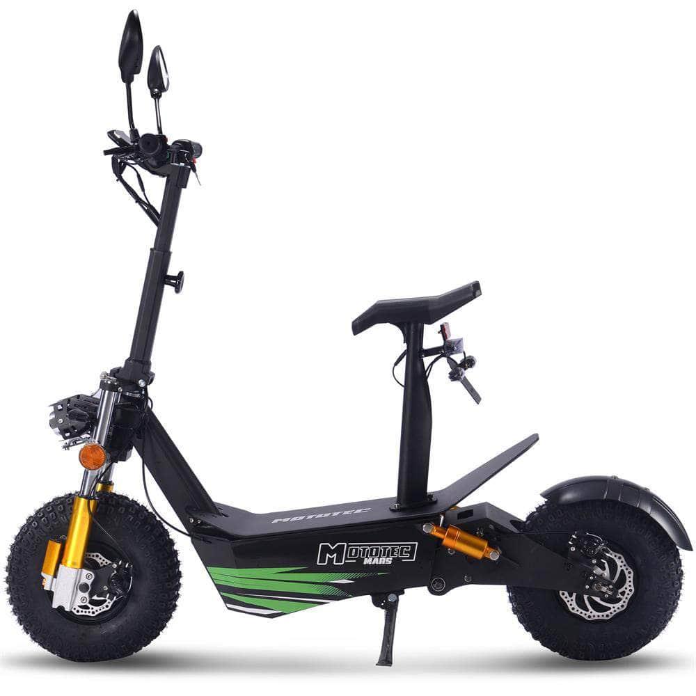 MotoTec Mars 60v 3500w Electric Scooter Black - Mobility Angel