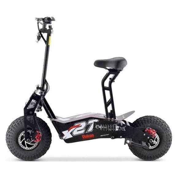 MotoTec Vulcan 48v 1600w Electric Scooter Black - Mobility Angel