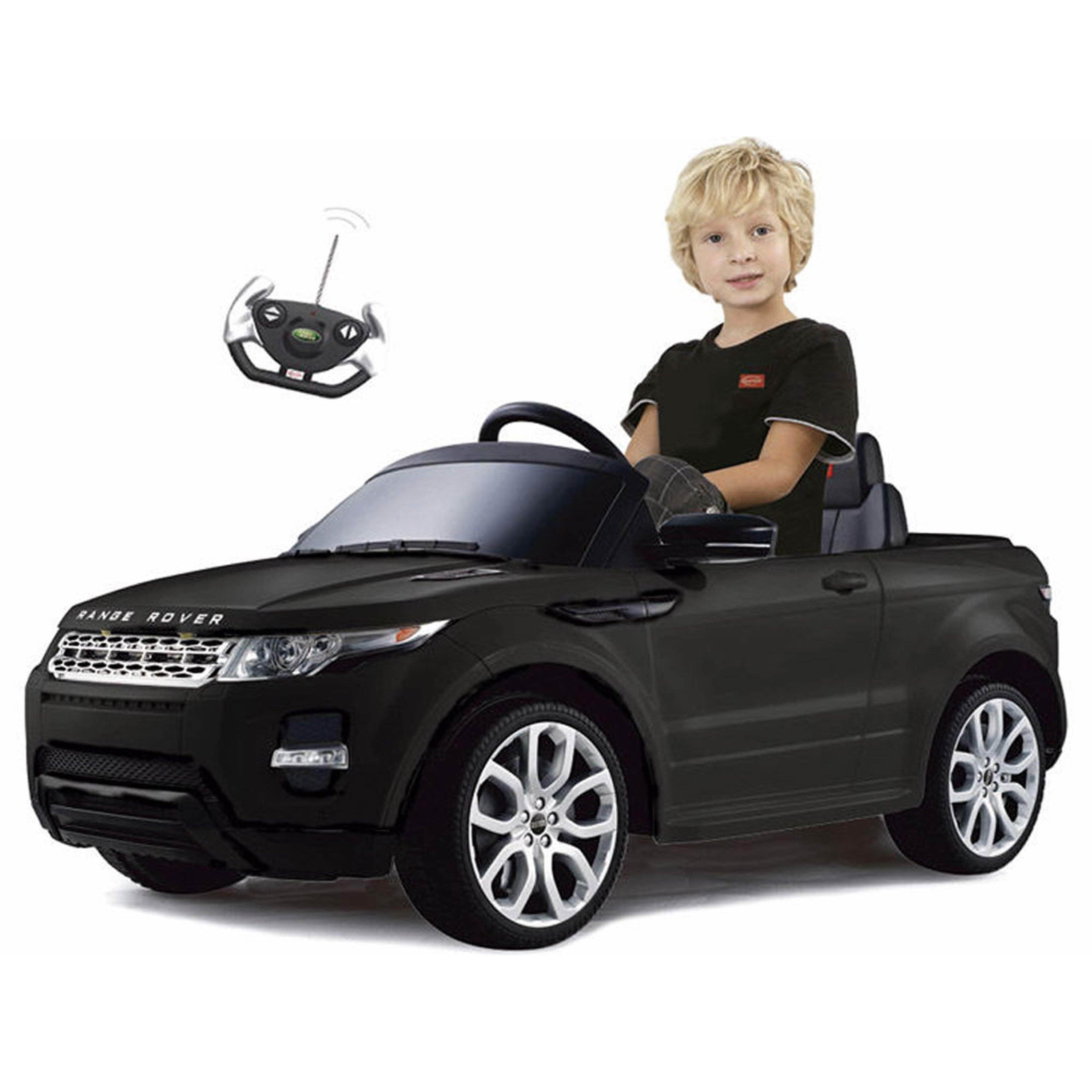 Rastar Land Rover Evoque 12v Black Electric Ride-on Kids Car (Remote Controlled) - Mobility Angel